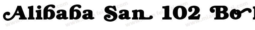 Alibaba San 102 Bold字体转换